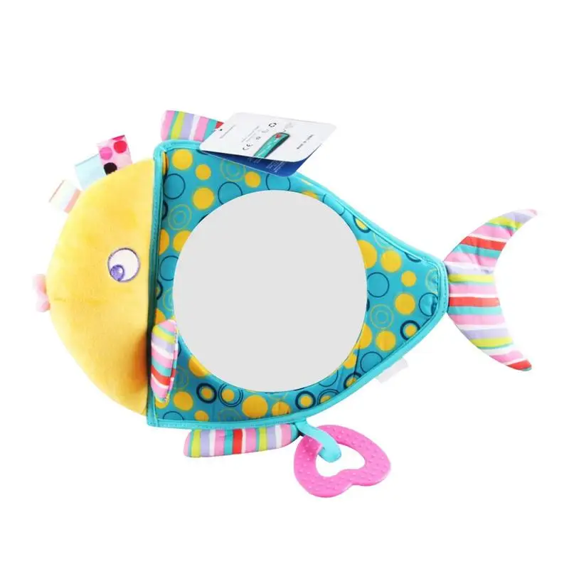 Car Mirror Toy For Baby Cute Fish Baby Mirror For Back Seat View Of Baby Rear Facing Driver’s Baby Mirror Toy Enables Easier