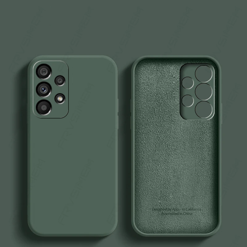 Luxus Original Flüssigsilikon Soft Cover für Samsung Galaxy A12 A22 A32 A22S A52 A72 A52S A33 A53 A73 5G M32 M12 M52 M_voghion.com