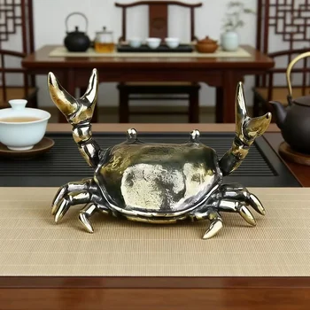 Pure Brass Crab Figurine 1