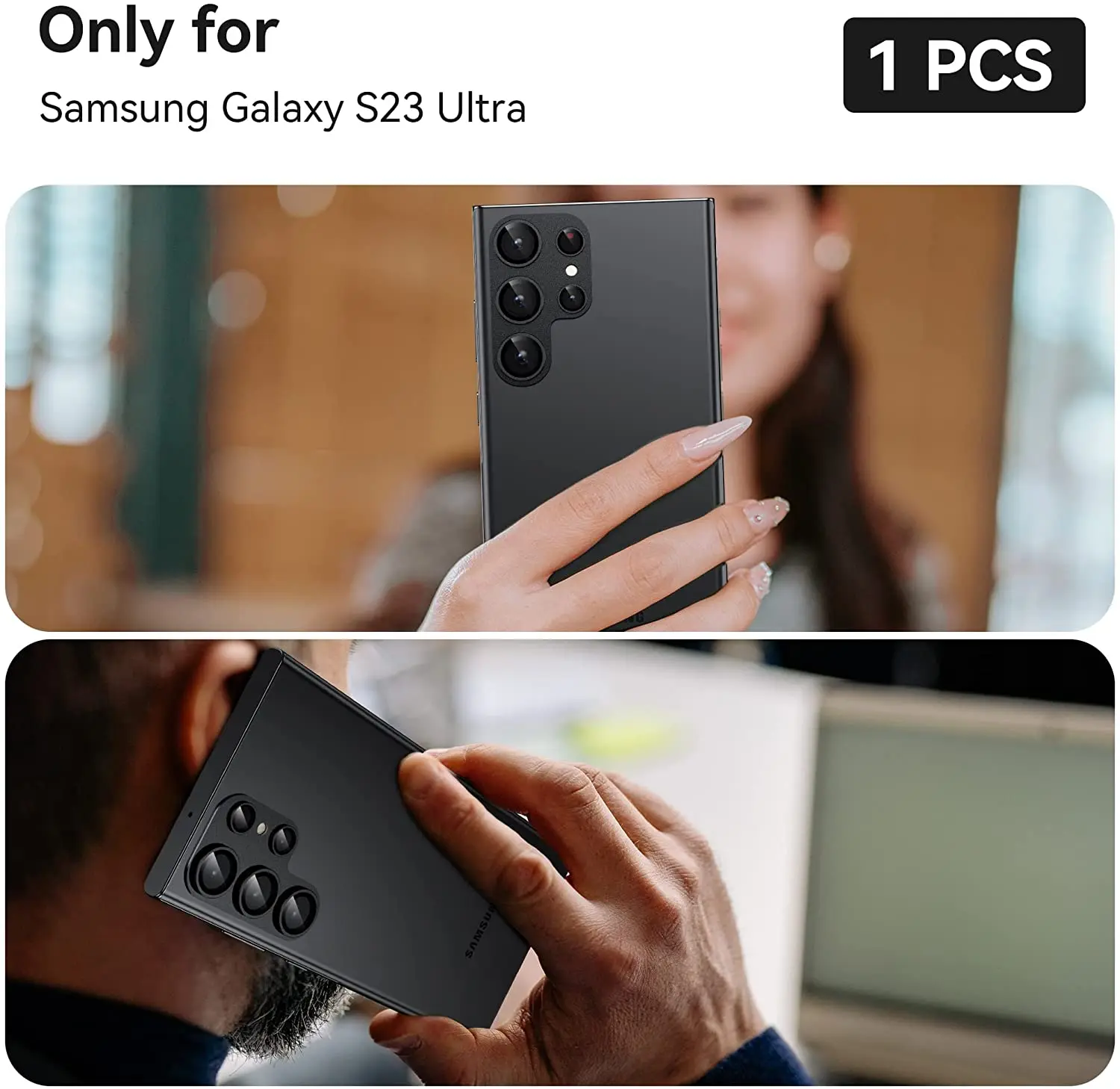 Metal Glass Camera Lens Screen Protector Cover For Samsung