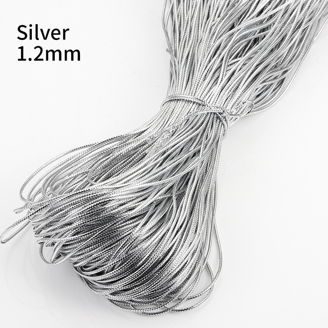 Rope Gold Silver Cord Gift Packing String Beading Thread for Jewelry Making DIY Braid Bracelet Tag Line Labels Mark Lanyard