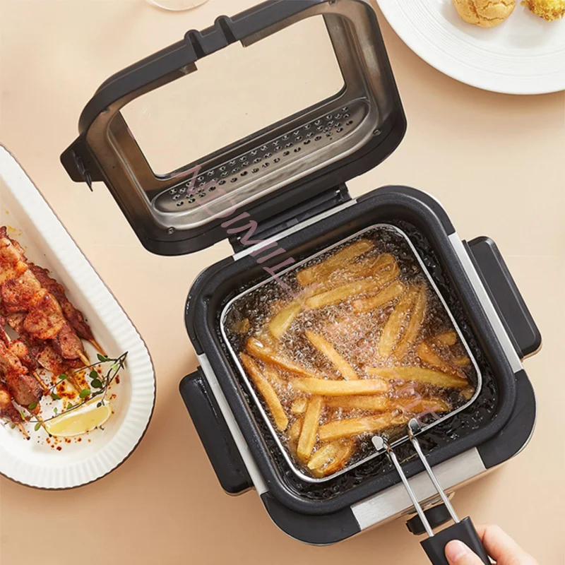 Tempura Deep Fryer Fried Chicken Legs French Fries Household Electric Deep Fryer Provincial Controlled Temperature Oven
