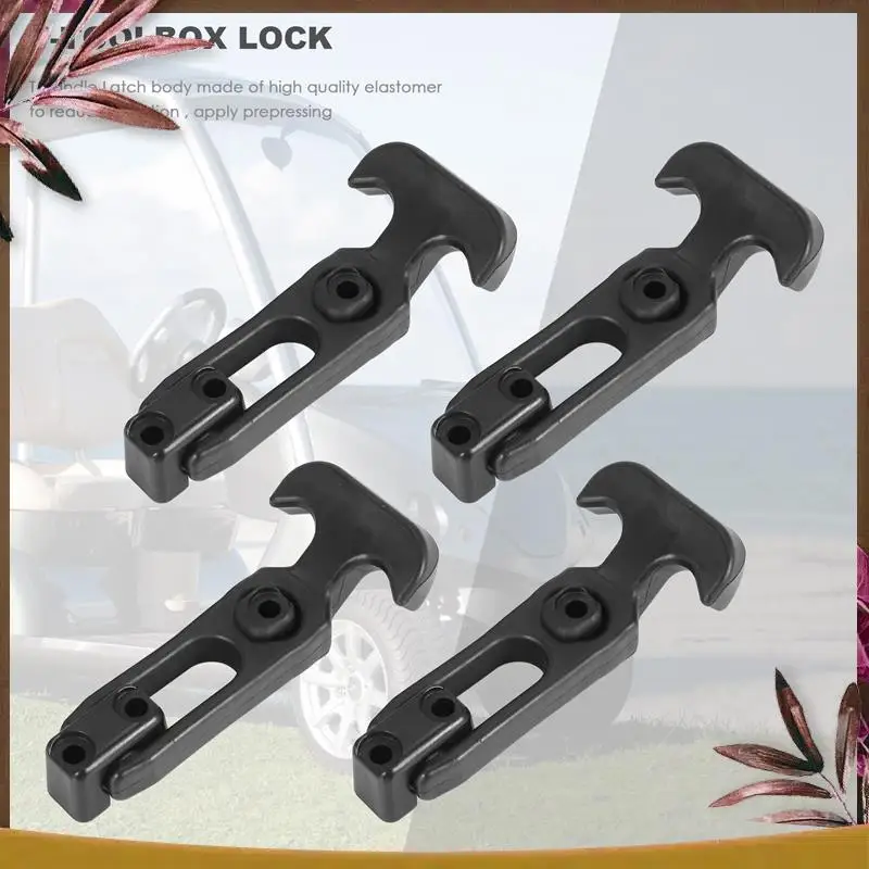 AB59-4Pcs T-핸들 고무 유연한 드로우 래치 도구 상자/쿨러/골프 카트/농기계 T-도구 상자 잠금 장치에 적합