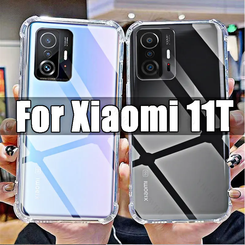 Für Xiaomi 11T Klar Telefon Soft Case HD Transparent für Xiaomi 11T 6,67" 21081111 RG stoßfeste, kratzfeste Abdeckungen Shell Safety