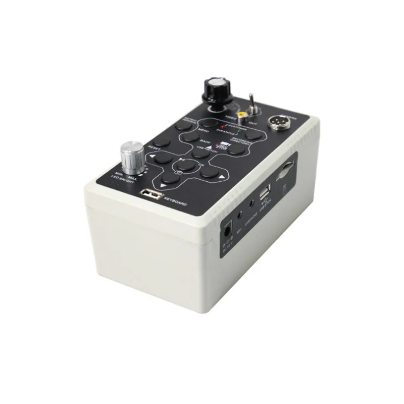 

Pipe Camera DVR Meter Counter Control Box 10x Digital Zoom Recording MP4 Battery Built-in USB DC SD Card Slot