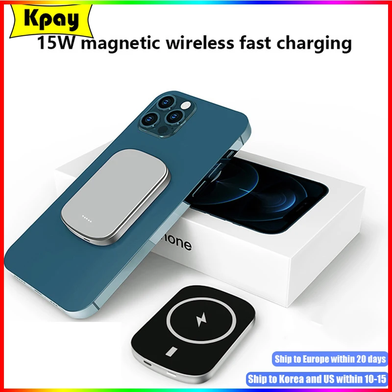 

Mini Portable Macsafe Power Bank 10000mAh Magnetic Wireless Powerbank For iPhone 13 14 Xiaomi External Auxiliary Battery Charge