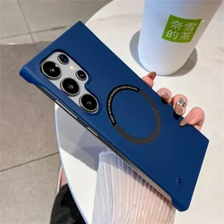 Luxury Ultra Thin Frameless Magnetic Slim Matte Case - Galaxy S26 (Blue)