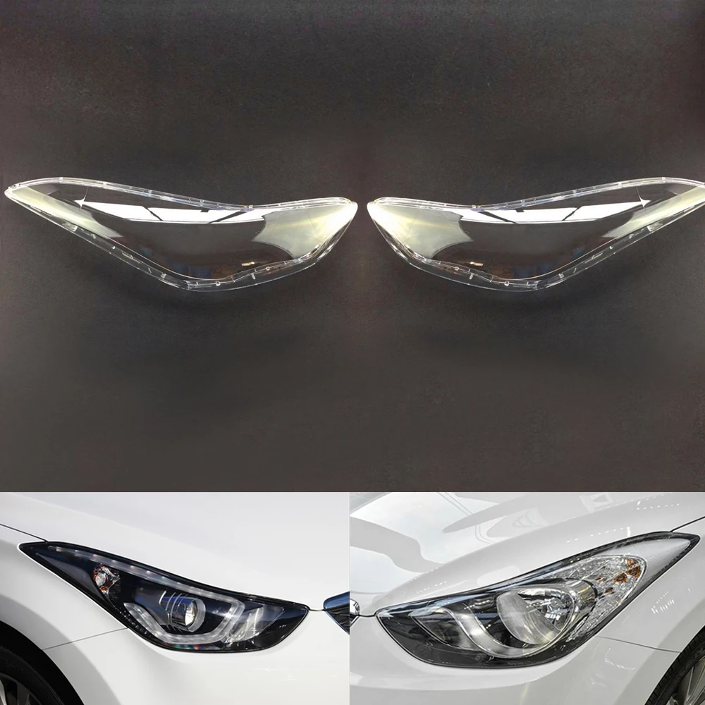 Car Headlight Lens For Hyundai Elantra 2012 2013 2014 2015 2016 Headlamp  Lens Car Replacement Auto Shell Cover - Price history & Review, AliExpress  Seller - AutoSunShine Store