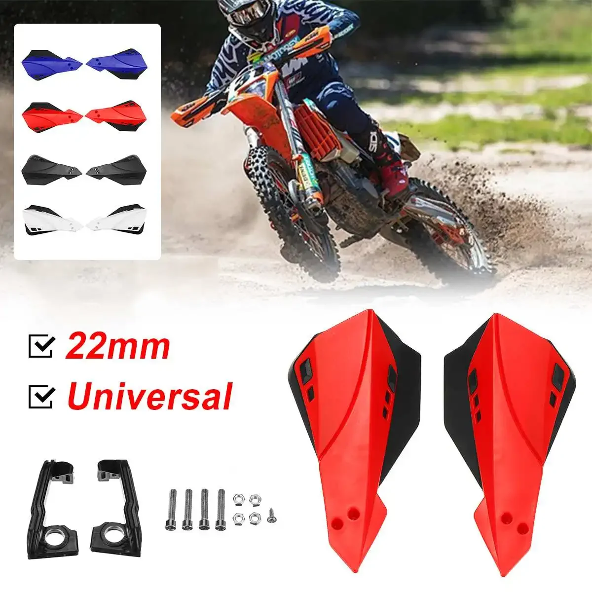 

22mm 5 Color Motorcycle Hand Guard Handguard Protector Universal Dirt Bike Enduro Supermoto Falling Protection