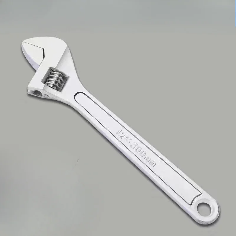 1Pc Einstellbare Schlüssel Große Öffnung lange Griff Universal Spanner Carbon Stahl Mechanische Werkstatt Hand Reparatur Werkzeuge – Detail 9