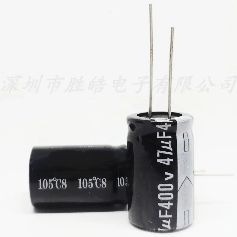 (5PCS)   400V47UF   Volume：16x22mm    Aluminum Electrolytic Capacitor   High Quality