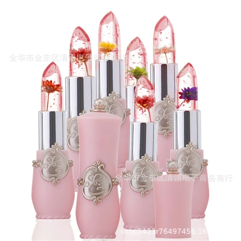 

Dried Flower Temperature Change Lipstick Not Easy to Fade Color Change Lipstick Transparent Jelly Lipstick Set Box Lip Gloss
