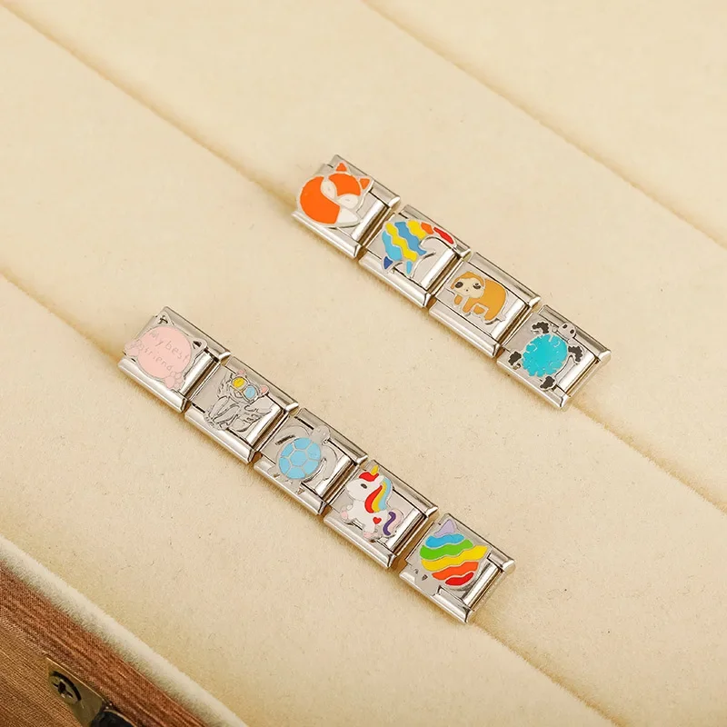 Hapiship 2024 Fashion Fox Cat Fish Turtle Sloth Charm Italian