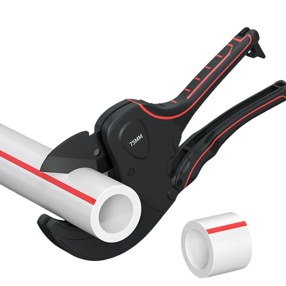 1pc 32mm-75mm Pipe Tube Cutter PVC Pipe Cutting Machine For PVC/PU/PP/PE Hose Cutter Plumbing Tool Heavy Duty