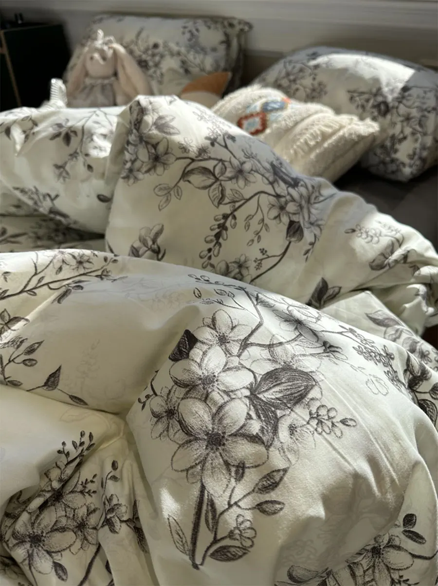 

Elegant french pastoral bedding set,twin full queen king american country cotton home textile bed sheet pillow case quilt cover