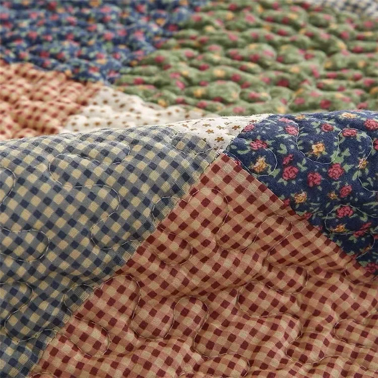 Plaid Baumwolle Stepp Sofa Abdeckung Matte Kissen Nicht-slip Patchwork Sofa Zurück Handtuch Teppich Teppich L-förmigen Hause Sofa Couch möbel Fall – Detail 25
