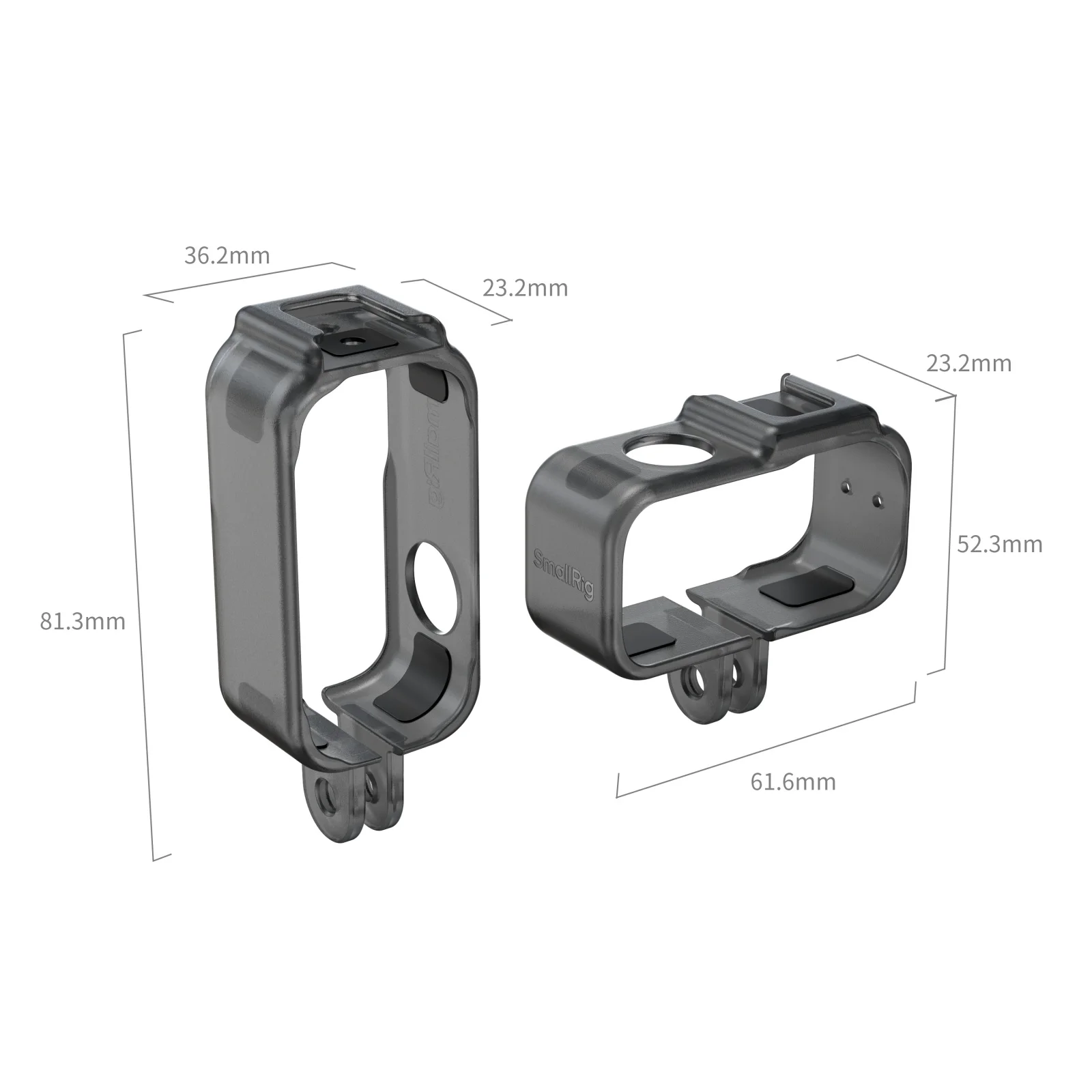 Action Camera Nano Cage Vertical-to-Horizontal Cage Kit for DJI Osmo Nano for Yo