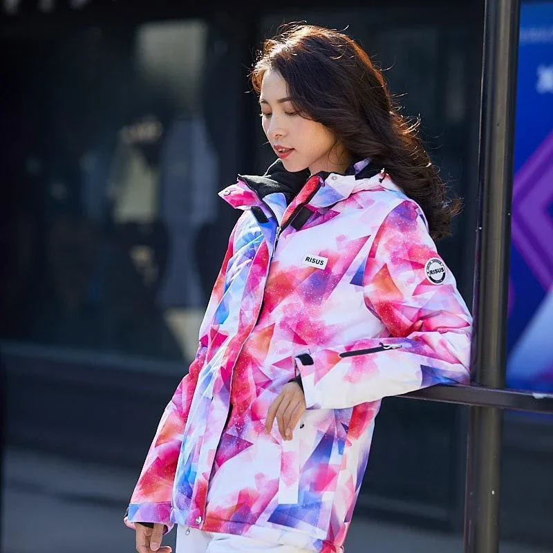Ski Jacket For Women's Single Board Double Board Mountaineering Outdoor Skiing Windproof Waterproof And Warm Top