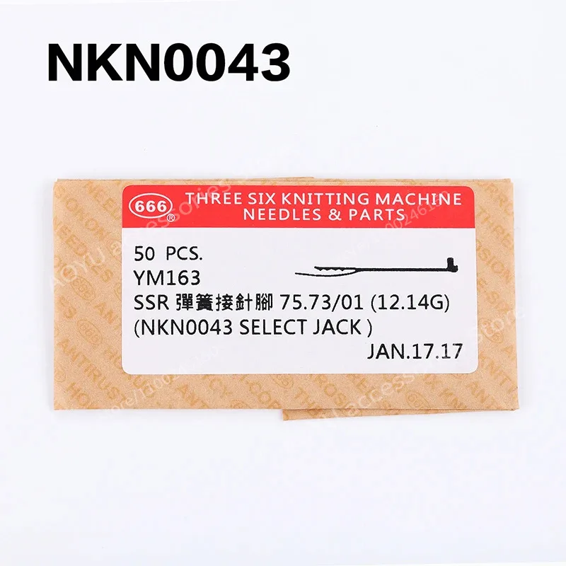 

50 Pcs Taiwan Three Six NKN0042 NKN0043 SELECT JACK For Computerized Flat Knitting Machines