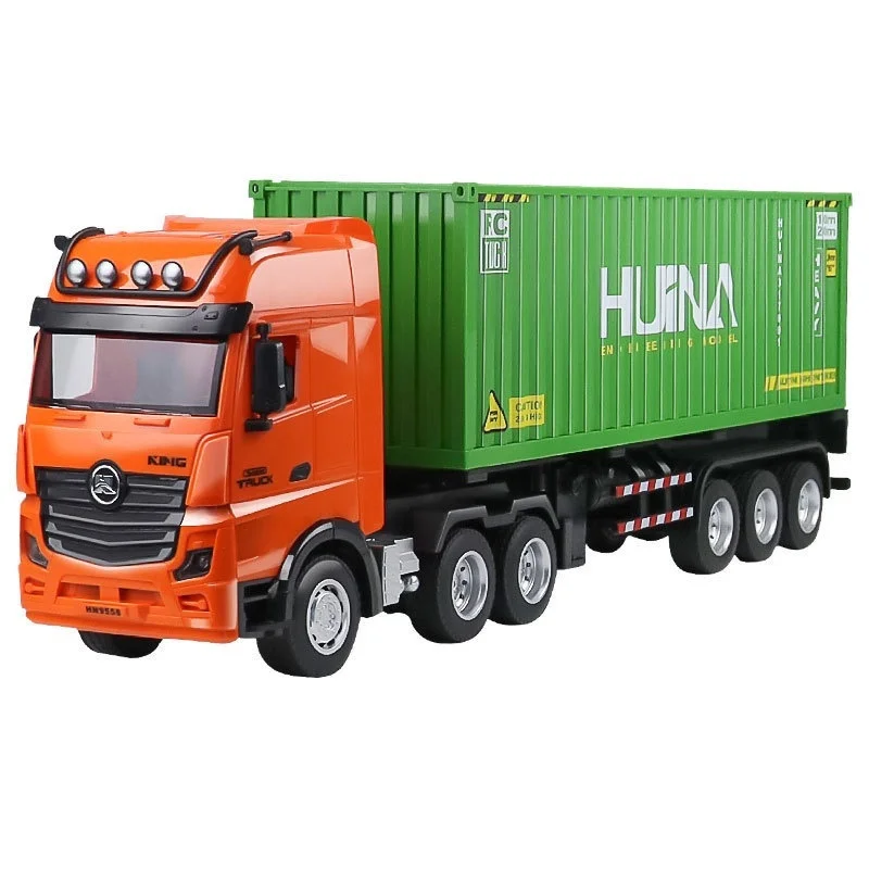 New 1317 Nine-Channel Alloy Remote Control Container Truck Transport Electric Semi-Trailer Tractor Trailer Remote Control Toys 6