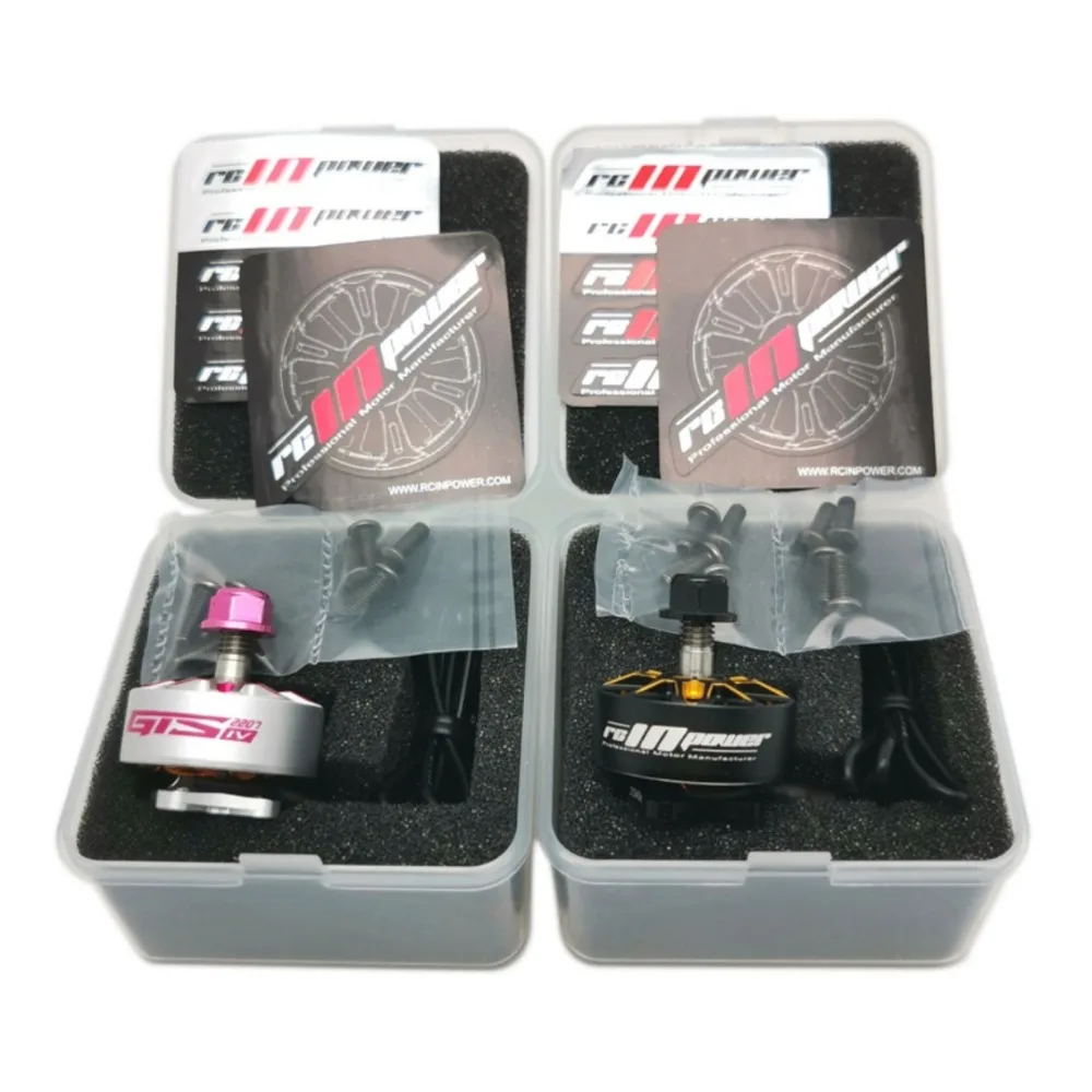 Rcinpower GTS V4 2207 1960KV 5-6S FPV Brushless Motor Compatible with 5inch Propeller for RC FPV Racing Freestyle Drone thumbnail 6