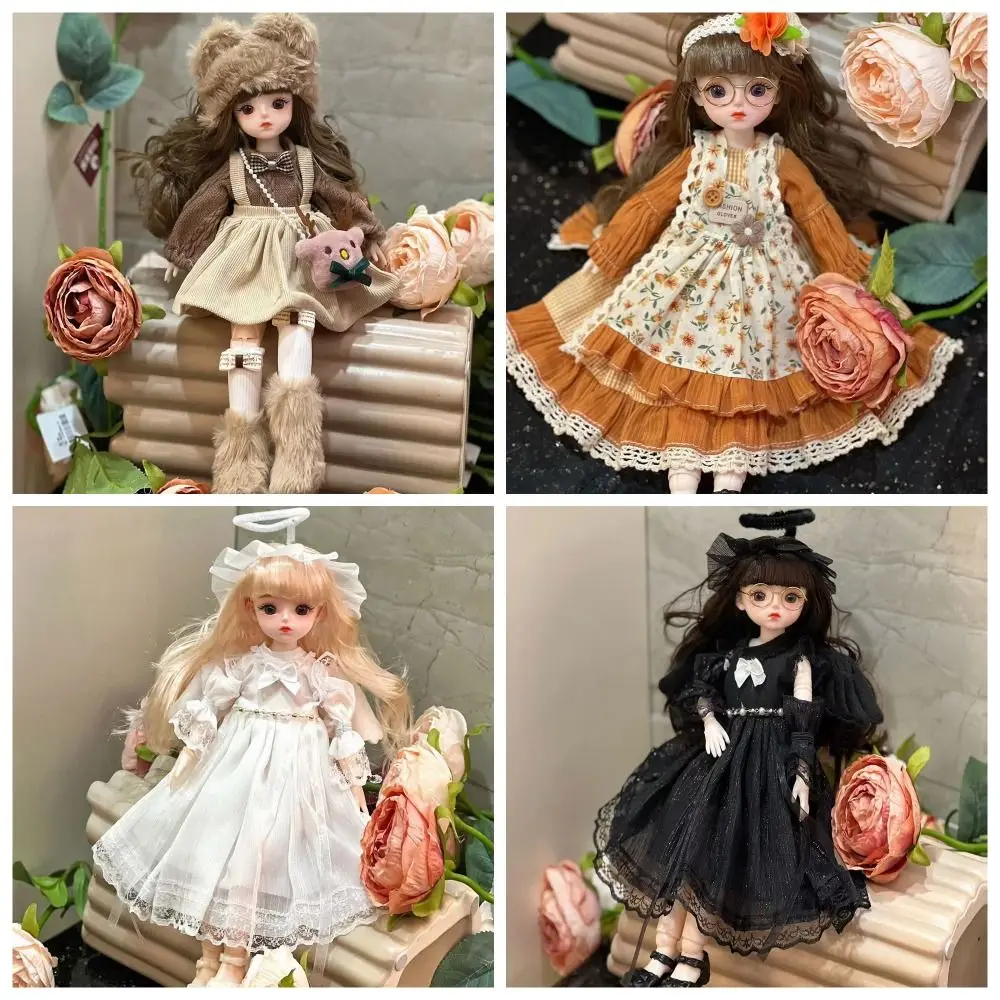 1/6 SD 30cm Bjd Doll with Clothes Attractive Eyes Long Hair Princess Dress Up BJD Dolls Anime with Wig Make Up