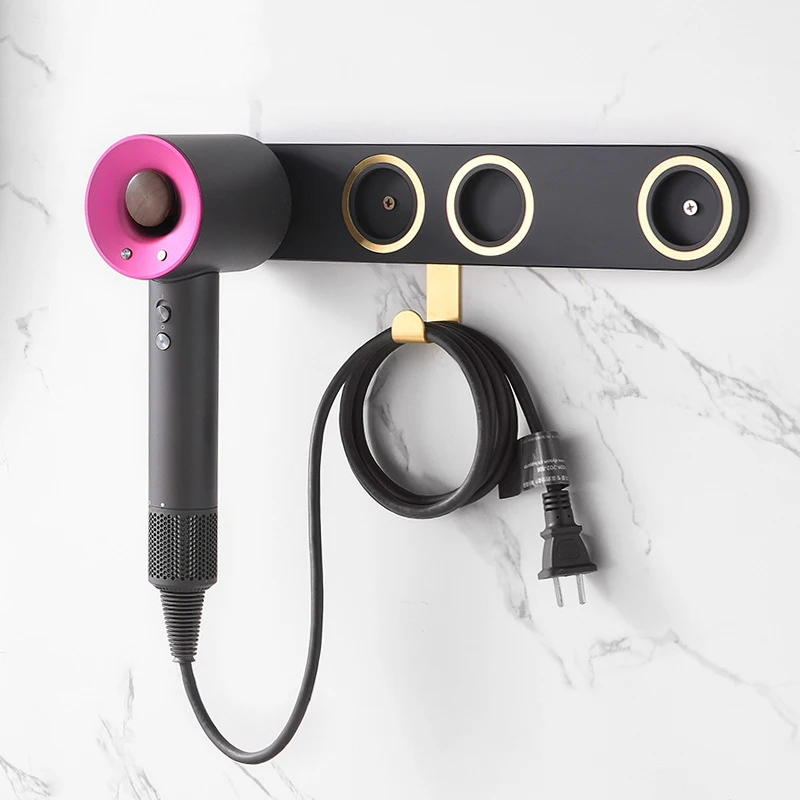 

Bathroom Shelf Hair Dryer Storage Rack Shelf Storage Stand Hair Curling Storage Organizer Bracket for Airwrap Hair Dryer Holder