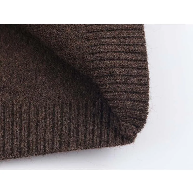 2025 New Women Fashion Knitted Cardigans Long Sleeve V-Neck Sweater Short Cardigan Autumn Winter New Style Knitwear Coat