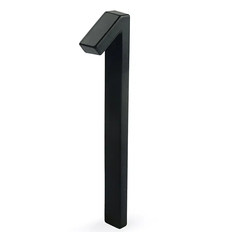 1pc 125mm Floating House Number Outdoor 5 inch Black Zinc Alloy Letter Apartment Door Numbers Mailbox Address Sign #0-9 - Image 21