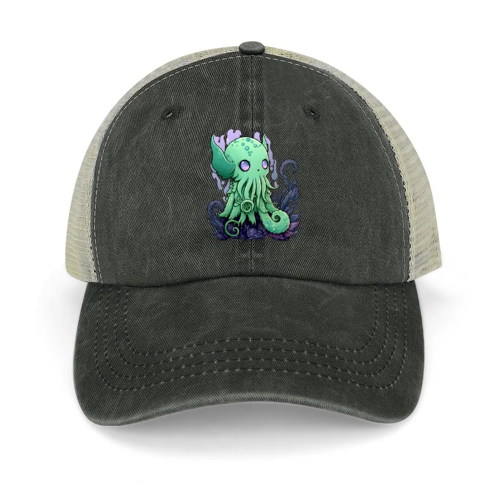 

Kawaii Cthulhu Lovecraft Creature Cute Cthulhu Cowboy Hat Rave New In Hat Luxury Man Hat Cosplay Golf Women Men's