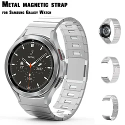 Stainless Steel Band for Samsung Galaxy Watch6 Classic 43Mm 47mm Watch4/5 40 44mm 42 46mm Magnetic Bracelet for Watch 5 Pro 45mm