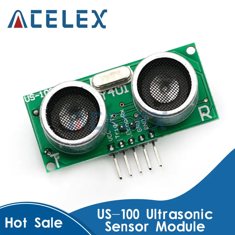 Arduino DC 5V US-100 Ultrasonic Sensor Module Temperature Compensation Range For Arduino 