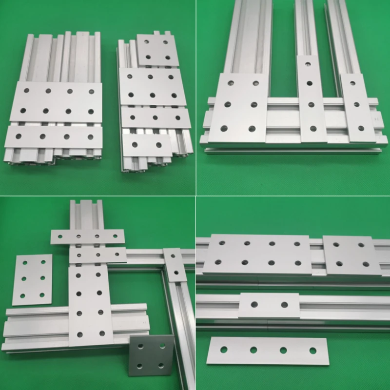 4 Holes connecting plate Aluminum fittings connecting plate
