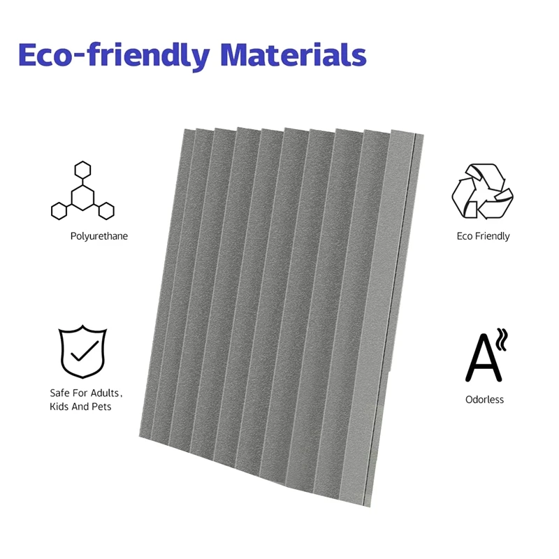12 Pack Self-Adhesive Acoustic Panels Sound Proof Foam Panels High Density Soundproofing Wall Panels For Home sound absorbing panel