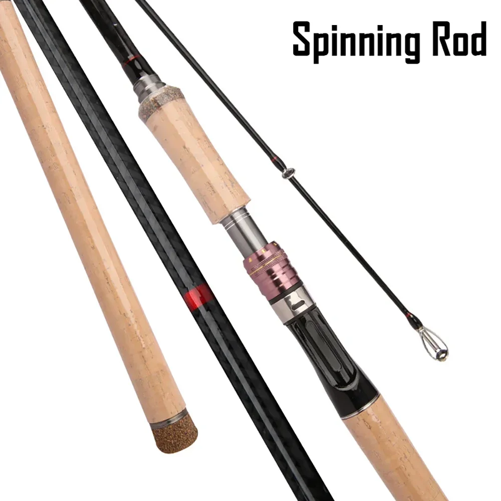 カーボン製 ルアーロッド カーボンスピニングロッド 1.8m AW-OB602ML 対応ルアー 3-25g