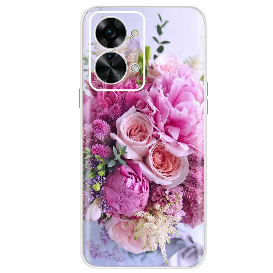 Stylish Painted Soft Silicone Clear TPU Phone Case Cover with Bumper Protection