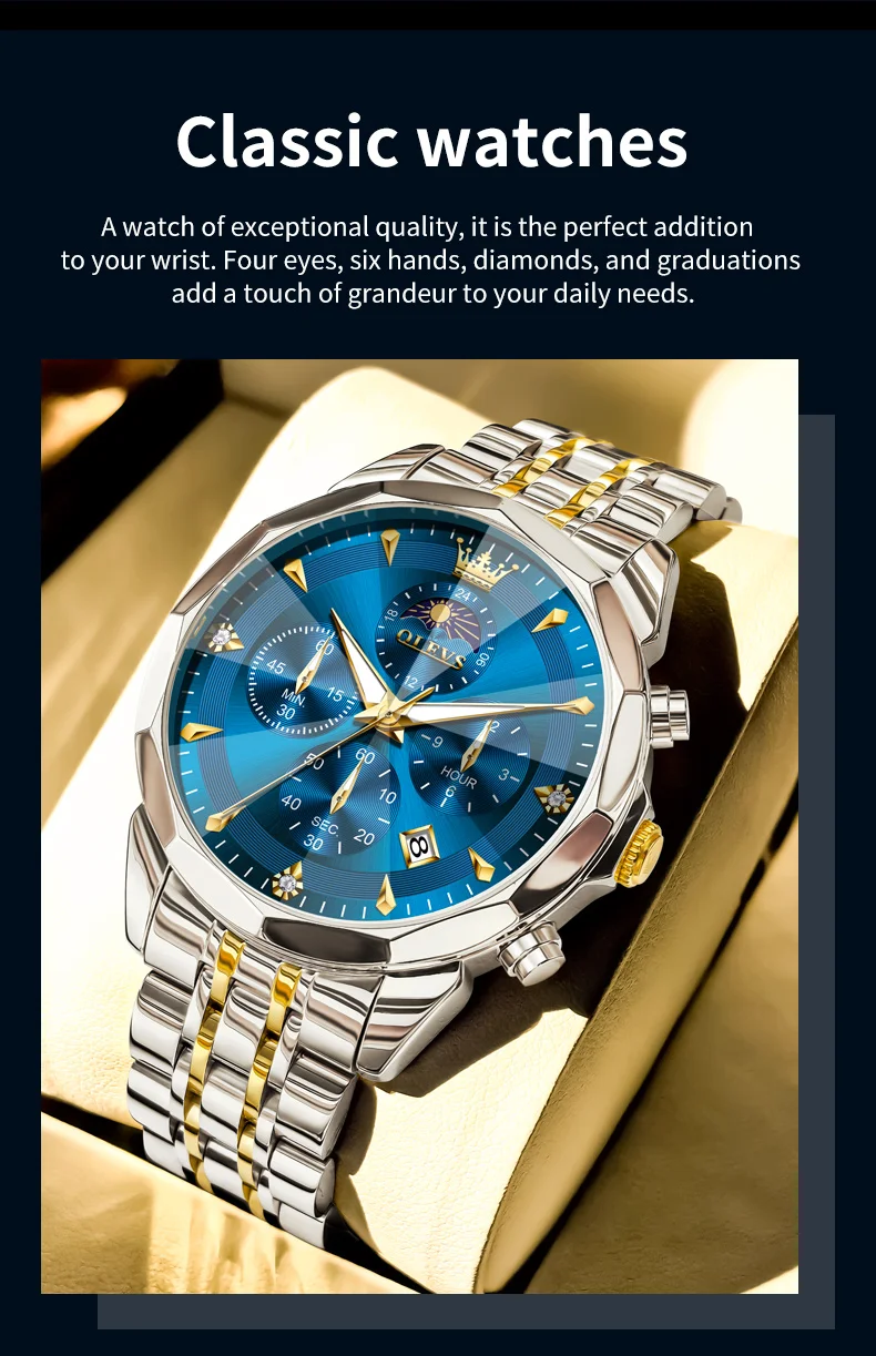 OLEVS 3673 Men's Watch description image 2