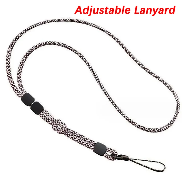 Lanière réglable colorée tissée à la main pour téléphone, longue lanière détachable à double usage, Anti-perte, chaîne suspendue au cou 1