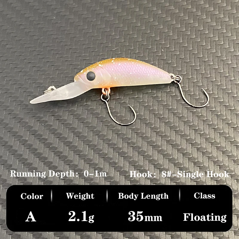 LTHTUG 2024 NEW TIMON BURI DR Minnow 40mm 2.6g Floating Fishing Lure For  Area Trout Atrificial Bait Perch Bass Sunfish LW121 - AliExpress