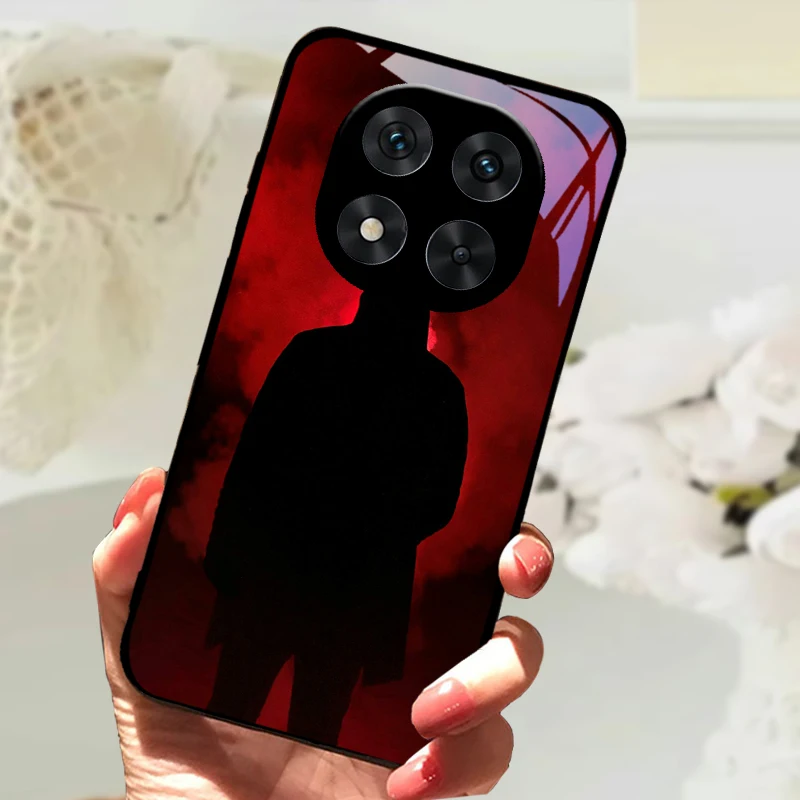Cute Animal Tempered Glass Phone Case with Shockproof Bumper