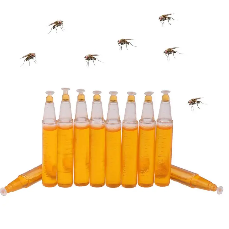 Fruit Fly Killer 10Pcs Trappola Per Mosche Di Frutta Trappola Per Zanzare Mosquito Fly Attractant Liquid Fruit Fly Killer Per Serre Vivai Trappola Per