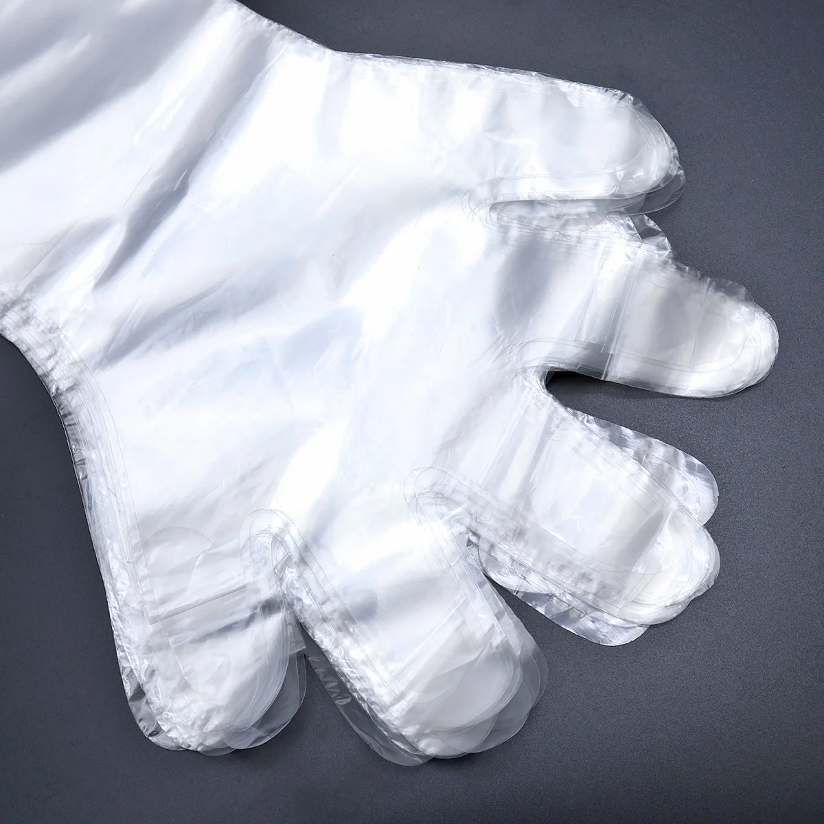 

50PCS Disposable Plastic Film Long Arm Glove Cattle Sheep Glove for Farm (White)