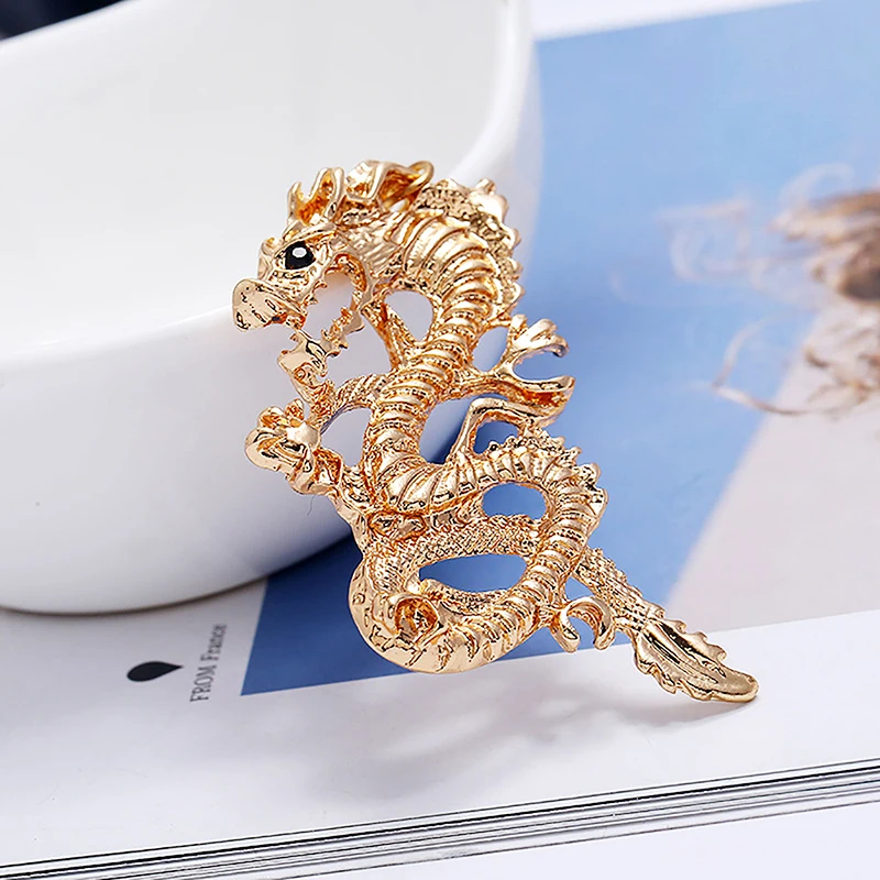 

Hollow Vintage China Dragon Pendant Alloy Car Key Chain Decor Dragon 2024 New Year Key Chain Bag Charms Key Ring Women Men Gifts