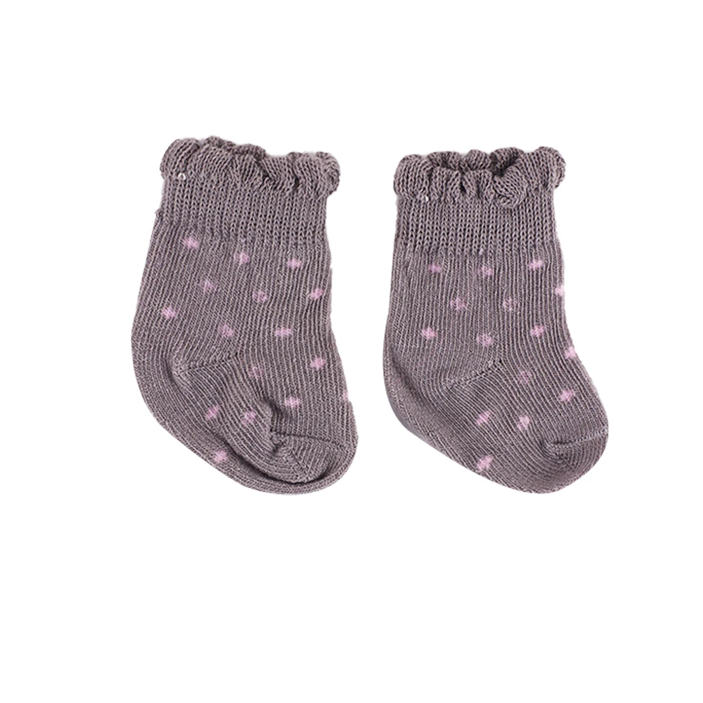 Doll Clothes Miniature Accessries Multicolor Plush Socks For 18Inch&43cm Born Baby Doll,Our Generation Birthday Gift Girls Toys 5