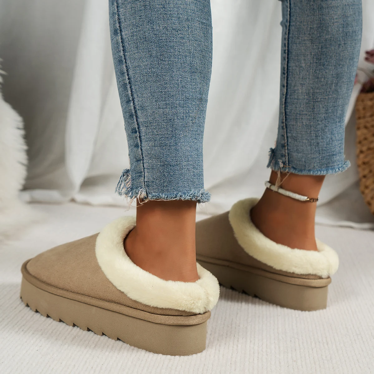 Women's Fluffy Slippers Canada | EvaCozy™ Warm Winter Shoes