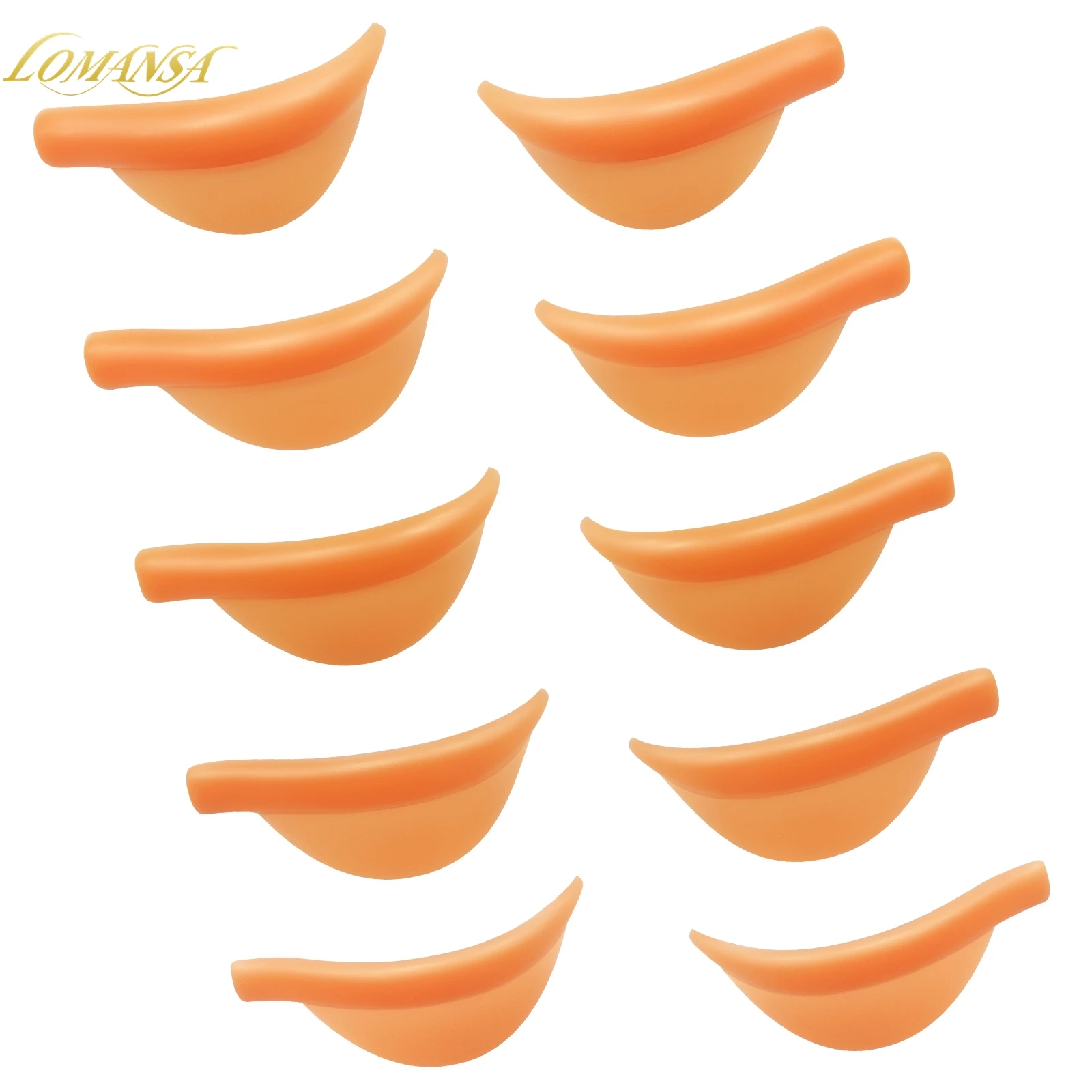 Description Picture 2 of itemLomansa 5 Pairs U Curl Silicone Eyelash Perm Pads Sticky Lashes Rods Shield Lifting 3D Eyelash Curler Accessories Makeup Tools