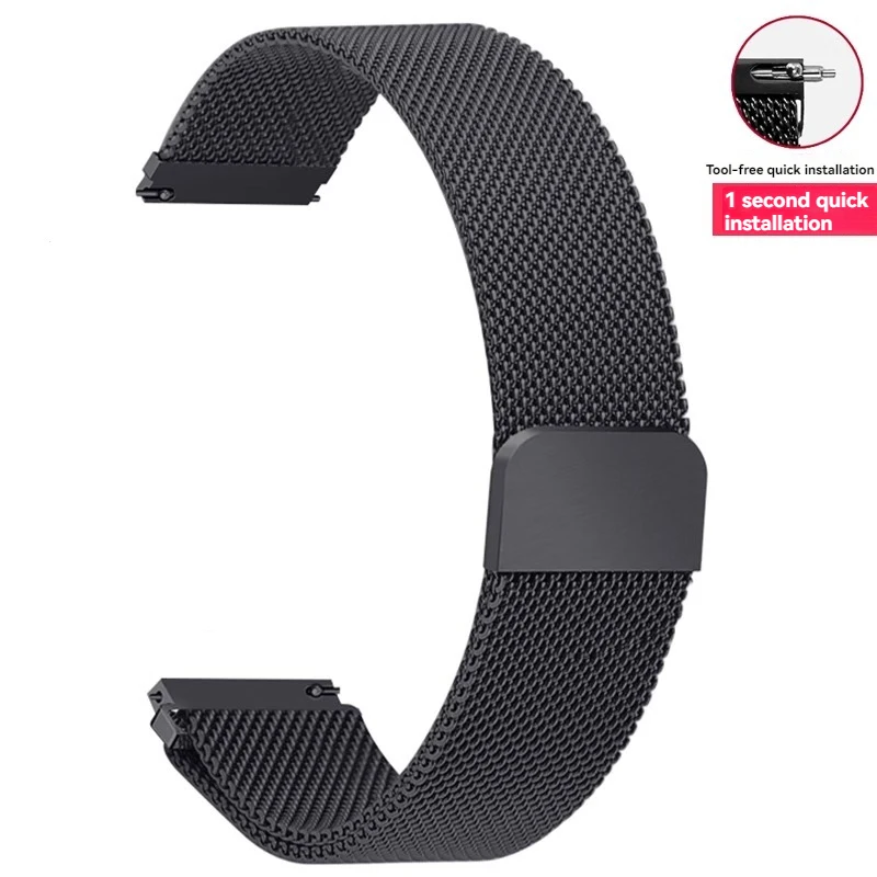 Enhanced Milanese Magnetic Steel Strap - Sleek Metal Watch Band in Various Sizes