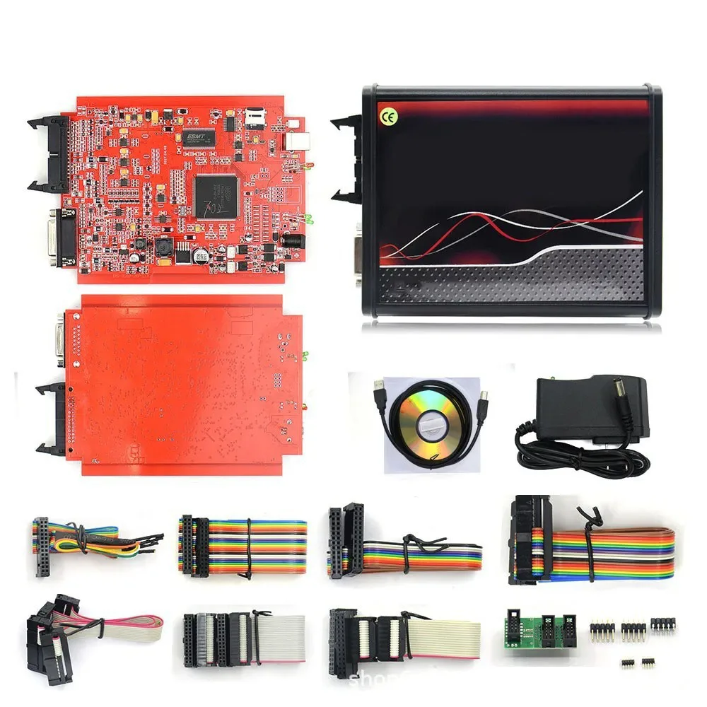 Online EU Red Kess V2 V5.017 Online 2.80 KTAG 7.020 2.25 OBD 2 Car Trucks ECU Chip Tuning Kit Unlimited Repair Kit with Toolbox