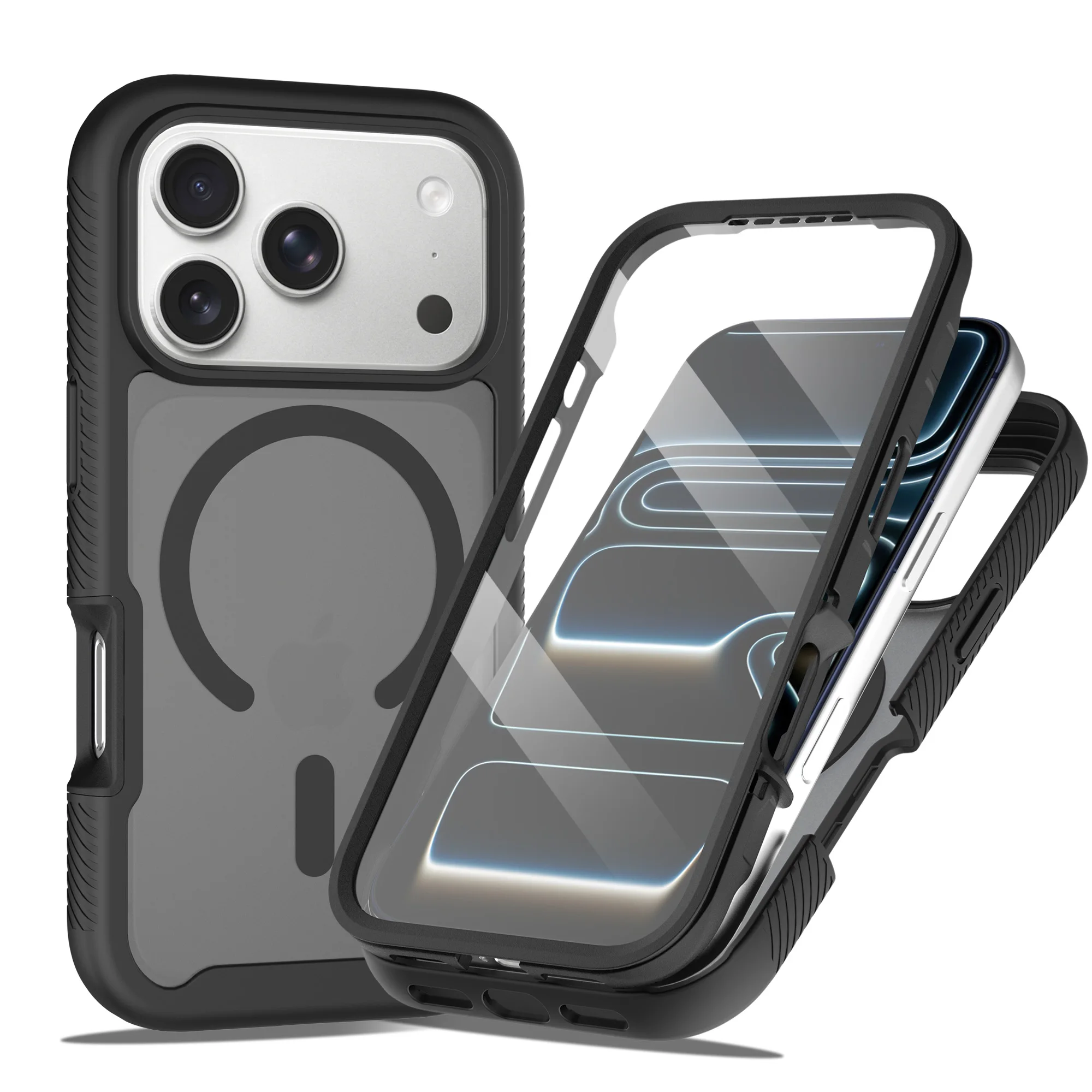 360° Full Body Screen Protector Case with Magnetic Matte Finish