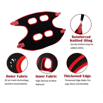 Dog Cat Grooming Hammock Fixed Bath Bag for Nail Cutting Anti Scratch Cat Trimming Restraint Bag Cat Beauty Hanging Pet Supplies 4